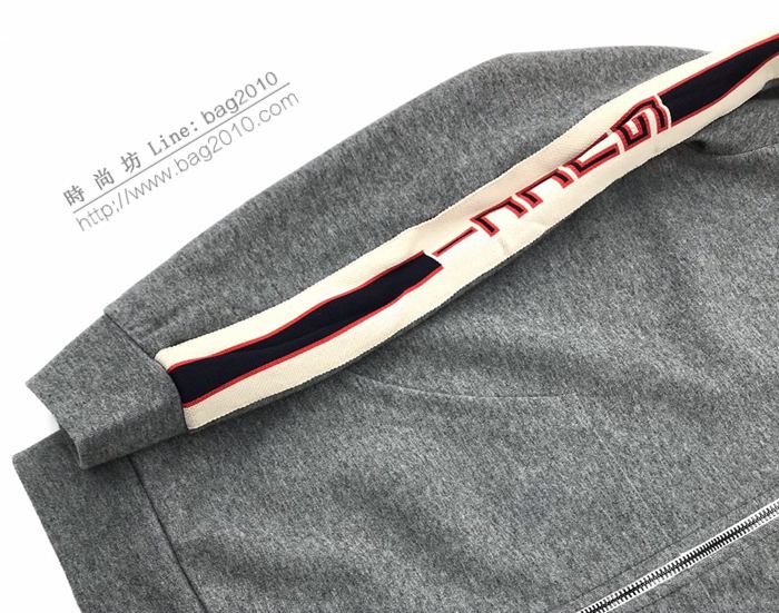 Gucci男裝 古奇2020最新爆款拉鏈外套 經典側邊織帶LOGO套裝  ydi3047